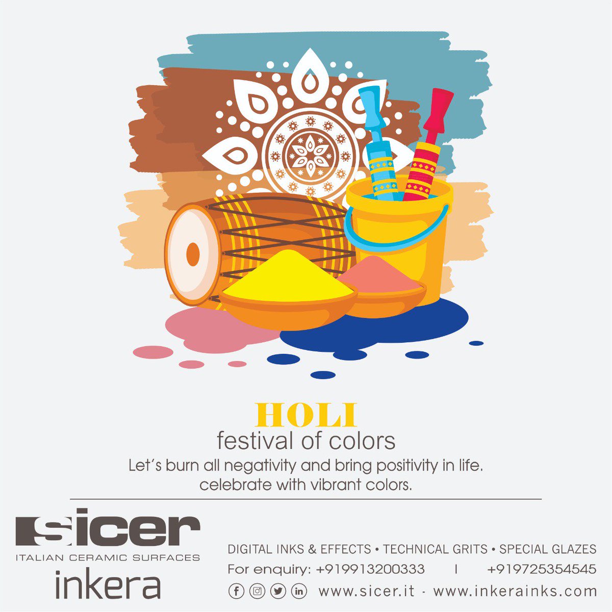 inkeraindia's tweet photo. #holi #wishes #celebration
#inkera #sicer #india #brand #rising #digitalinks #effects #technical #grits #specialglazes #ceramicrawmaterial #DBU #decorativetiles #gvt #floortiles #walltiles #parkingtiles #elevationtiles #slimtiles #many #more https://t.co/qxsFmuKcs2