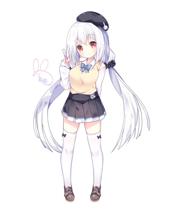 その流行りに乗り遅れかも!JK化月見を描きました〜✨! 