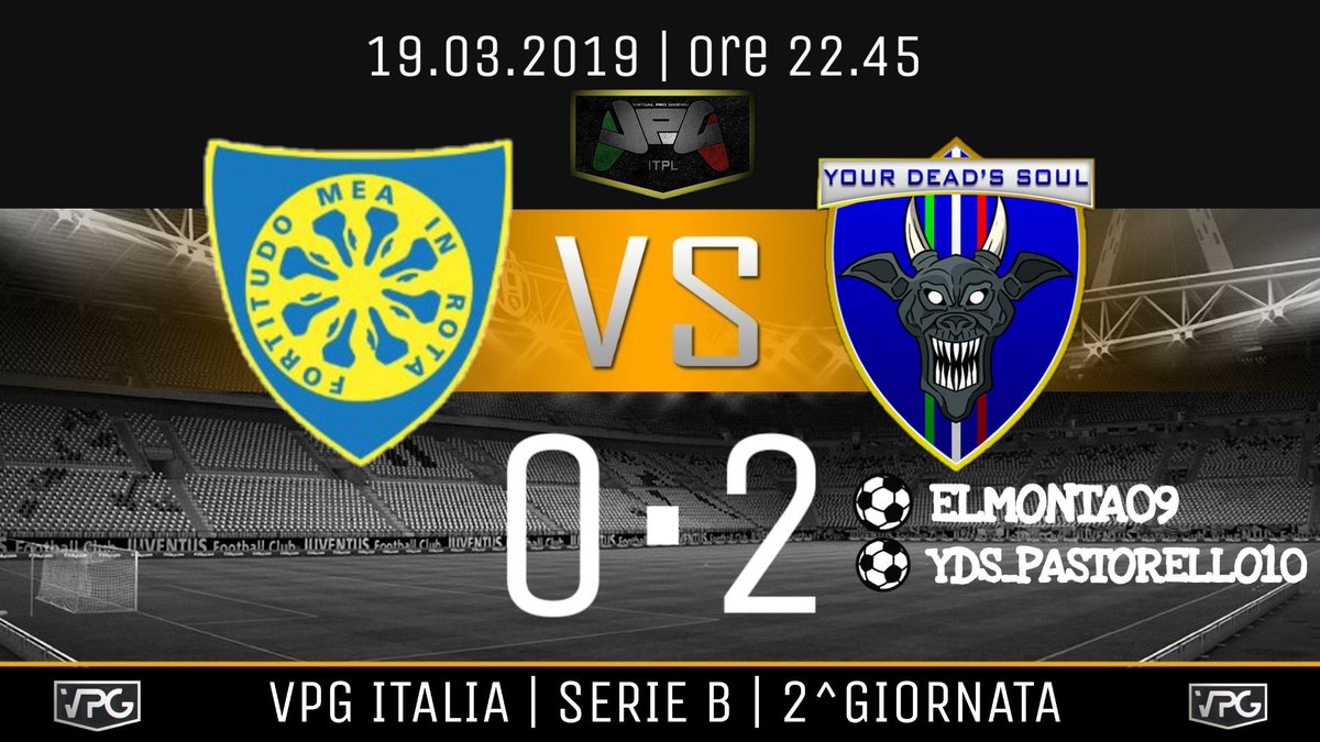 YourDeadsSoul's tweet photo. 🏆 @VPGChampNorth
2️⃣0️⃣ | Championship North
🆚 #TajinEsport | ✅
🏆 @VPG_Italy
2️⃣ | Serie B
🆚 @eSportCarrarese | ✅
⚽👟 @Elmonta09
⚽ @JosephCeglia
👟 @Totinovic23
@OfficialVPG
#GoYDS https://t.co/kHiHiV1Q3c