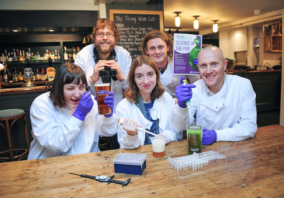 FalmouthTownUK's tweet photo. How do animals see the world? Head to @theworkingboat this evening at 6pm to find out! Scientists from @UniExeCornwall will be exploring the fascinating world of animal vision with our third Science in the Pub session #FalSpringFest https://t.co/pK9220KuaM