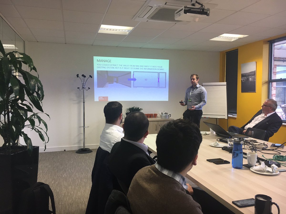 Speaker Mike Ford @Mike_UWE_BIM asks Why would a client want #BIM? #BIMbreakfast