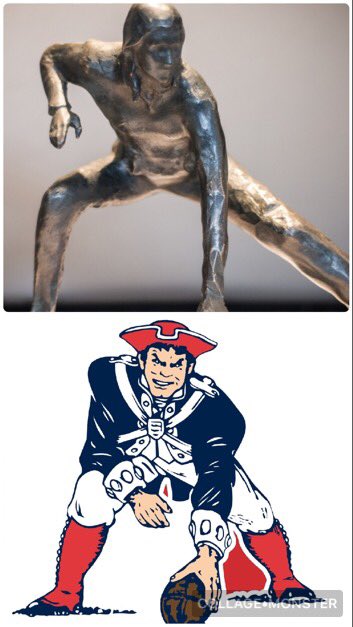 Marnold47's tweet photo. Our new statue. Where’s her American Football #Plymouth https://t.co/CloUNwyQ8l