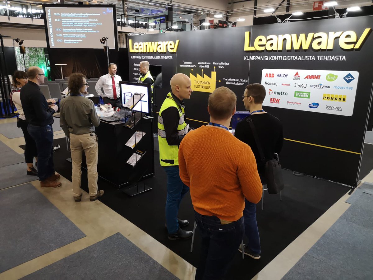 Tervetuloa osastollemme E306 Advanced Engineering -messuille kuulemaan, miten voimme olla kumppanisi kohti digitaalista tehdasta! Livenä myös #LeanwareMES- ja #LeanwareWMS-demot! #ADENTampere #tuotannondigitalisaatio #sisälogistiikka