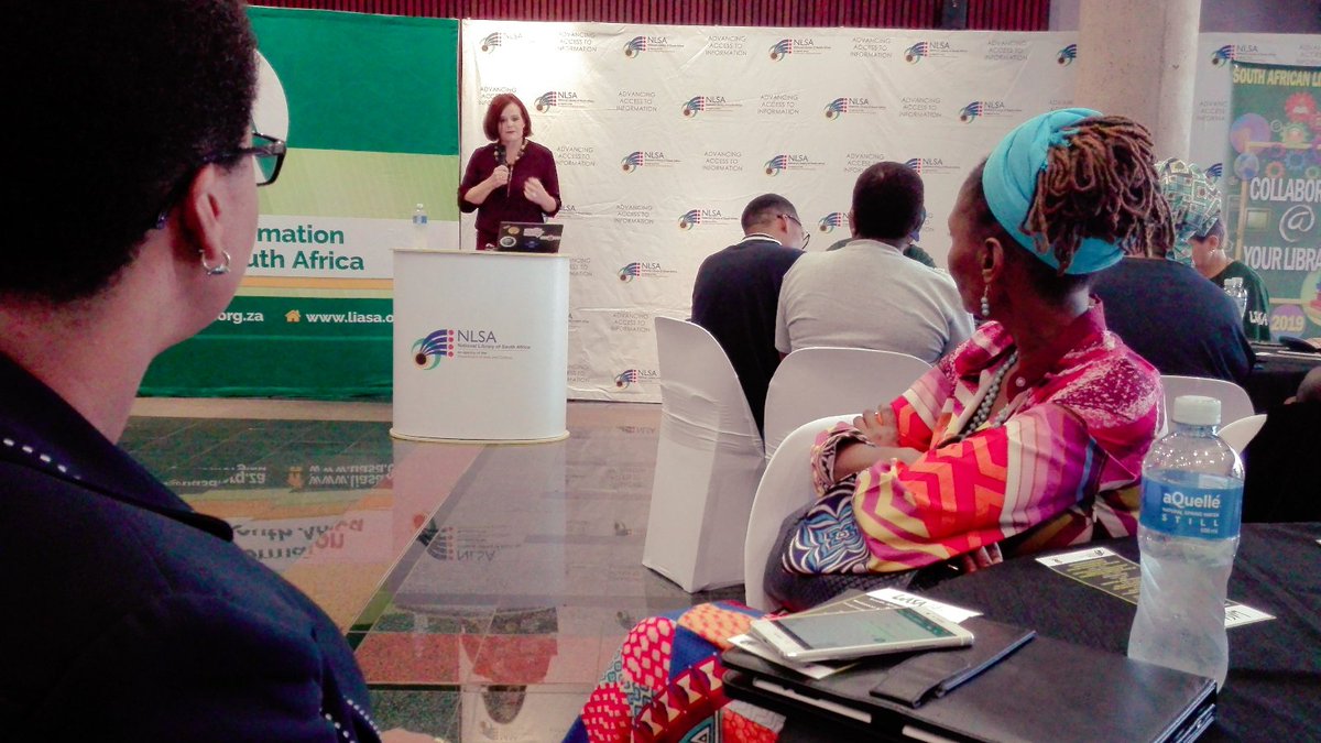 LisligL's tweet photo. The @LiasaGN branch #SALW19 launch is currently underway at the @NLSA1. Our PRO and Chair elect are in attendance. #CollaborateAtYourLibrary
#SouthAfricanLibraryWeek https://t.co/KlcQEbEEfh