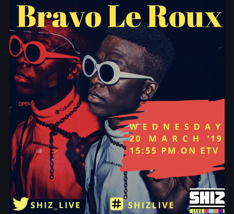 CPT’s very own <a href="/bravoleroux/">iDyan Yezwe 🇿🇦</a> will be performing today. Concert edition we on! 3:55pm on <a href="/etv/">@etv</a>.

#ShizLive