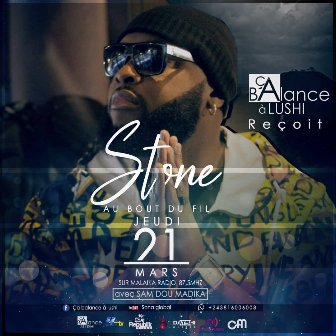 christelleTMPP's tweet photo. Ce jeudi 21 mars l’artiste @StoneWarley sera en direct au bout du fil dans #çabalancealushi à 19h sur Malaika Radio 87.5Mhz avec #SamDouMadika
.
Posez vos questions en appelant +243816006008
.
#MesAmis #TeamStone #Ndumba #BrandNew #CongoleseVibes #streaming #NouvelleProd #CMprod https://t.co/Z16wr5P63b