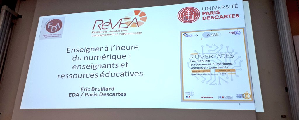 AxelJean77's tweet photo. @PhTAILLARD @Academie_Paris 20/03/19
#Numeryades @Edu_Num @Academie_Paris
Les travaux commencent sur les enjeux @EducationFrance #Ress_Num et usages par @jmmer #DNE @PhTAILLARD #DANE et Éric Bruillard #Recherche https://t.co/kueD5iwRje