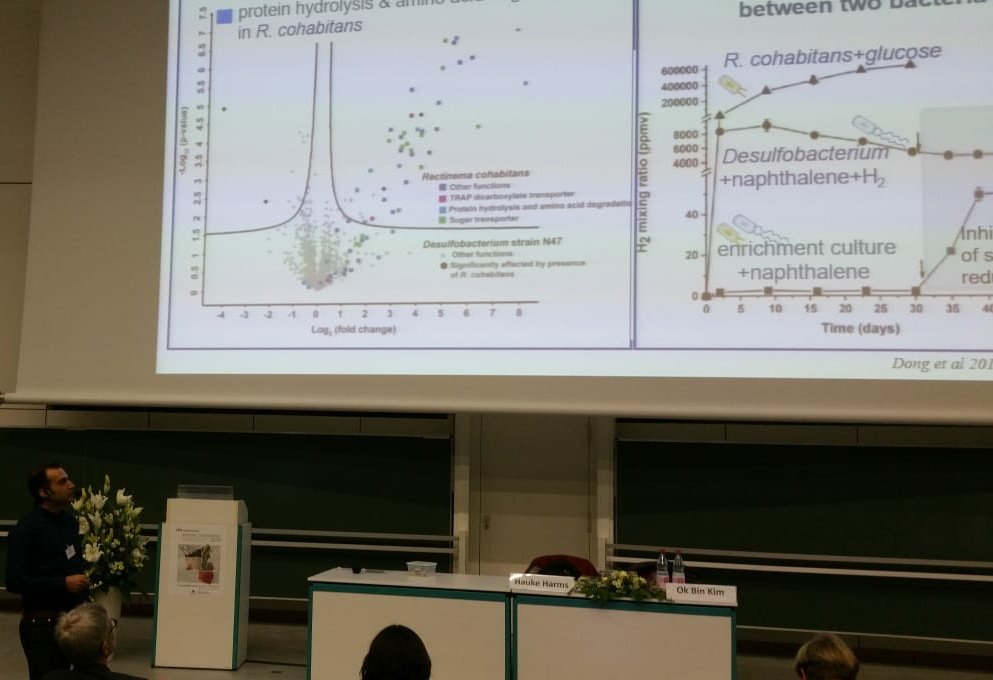Insights on microbial loop during anaerobic hydrocarbon degradation by Ali Akbari <a href="/unidue/">Uni Duisburg-Essen @unidue.bsky.social</a> at #Vaam2019