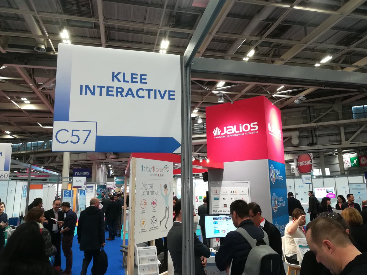 KleeInteractive's tweet photo. Cela ne peut pas être plus clair. Nous sommes au salon Digital Workplace à la porte de Versailles avec notre partenaire #Jalios. https://t.co/rbfqiADVtY