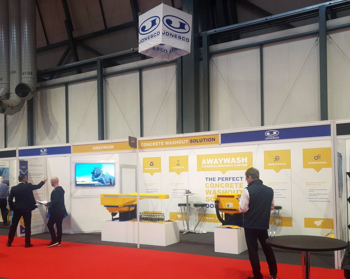 JonescoGroup's tweet photo. Looking forward to a busy two days @UKConcreteShow Come and visit our stand, Hall 17/C3. #ConcreteWashout #AWAYWASH #WashoutSolution #UKCS2019 #ConcreteWashoutSolution #Jonesco https://t.co/vt3Q87qi4D