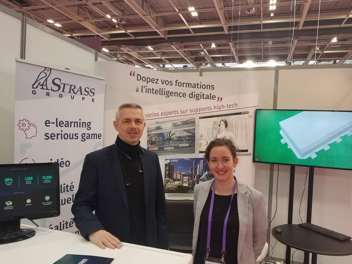 StrassGroupe's tweet image. Retrouvez-nous stand F45 pour parler e-learning, Réalité augmentée ou Serious Game ! @Salon_elearning 
Nous y sommes jusqu&apos;à demain !

#elearningexpo #salon #ar #vr #elearning