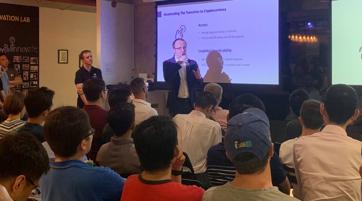 Great meetup tonight at the PayPal Innovation Lab here in Singapore! Thank  you for joining us guys! #tothemoon