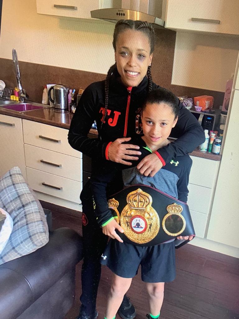 TashaJonas's tweet photo. Bit disrespectful when my niece says she wants to be like @lilkeets when she grows up! But congrats on her trials for man city 🤣😂 #FollowingInYourFootsteps xx 🦸🏽♀️⚽️ https://t.co/2pZkGL0C2P