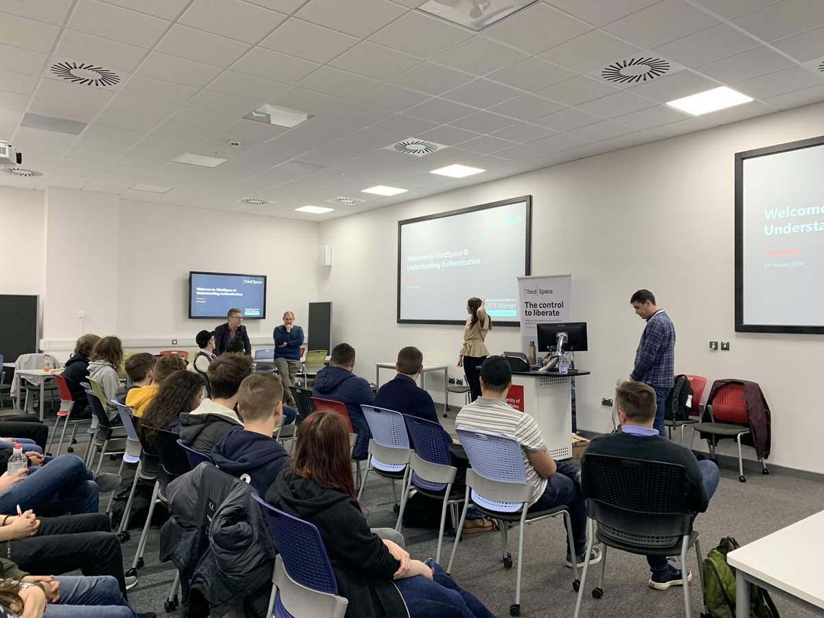 USW_NCSA's tweet image. @USW_NCSA engaging with @ThirdSpaceIT ‘Lunch &amp;amp; Learn’. User Authentication session to follow.  Thanks to @gemmaclegg3 for organising