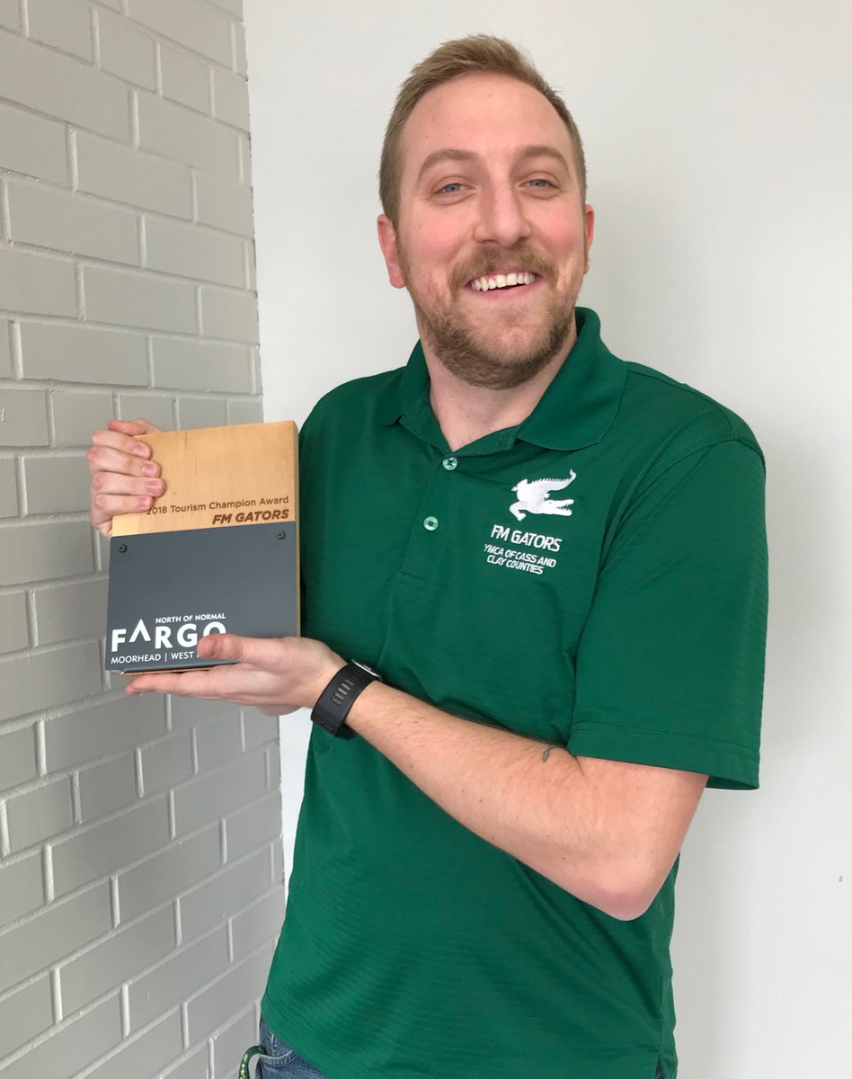ymcanorthernsky's tweet photo. Our FM Gator Swim Team, along with the West Fargo Flyers, won the 2018 Tourism Champion Award for contributing to events that promote, develop, and provide hospitality in the Fargo/Moorhead area! Wow, thank you for the honor, @FargoMoorhead! #fmgators π https://t.co/O3X6jeOEMe