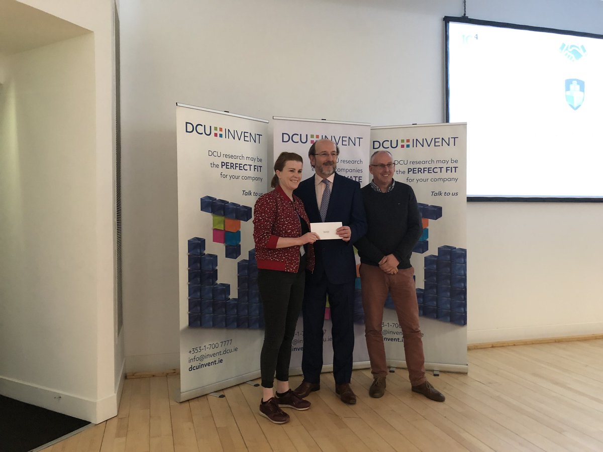 JorisVreeke's tweet photo. Innovation award in the pocket #DCUinnovationawards #adaptcentre https://t.co/S55gKI0oW4