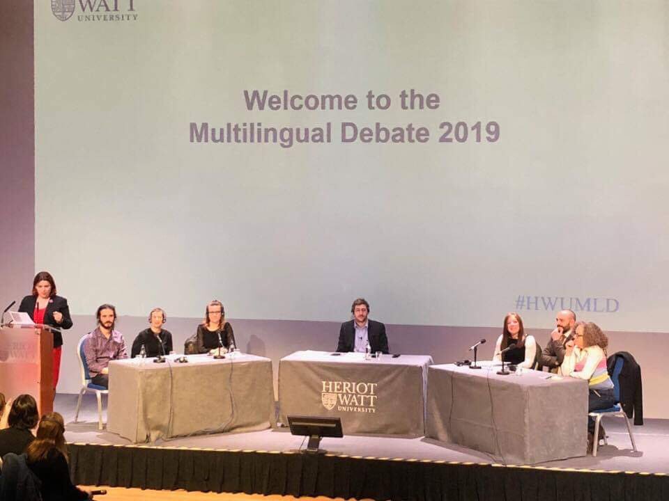 NinianHigh's tweet image. Lovely day out at the Heriot Watt Multilingual Debate. Merci and gracias #HWUMLD @HeriotWattUni! 🇪🇸🇫🇷🇩🇪💃🏻