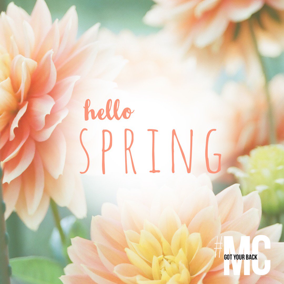 MCGotYourBack's tweet photo. Happy First Day of Spring!! #HelloSpring #GoodbyeWinter #MCgotyourback https://t.co/BS797rZD1P
