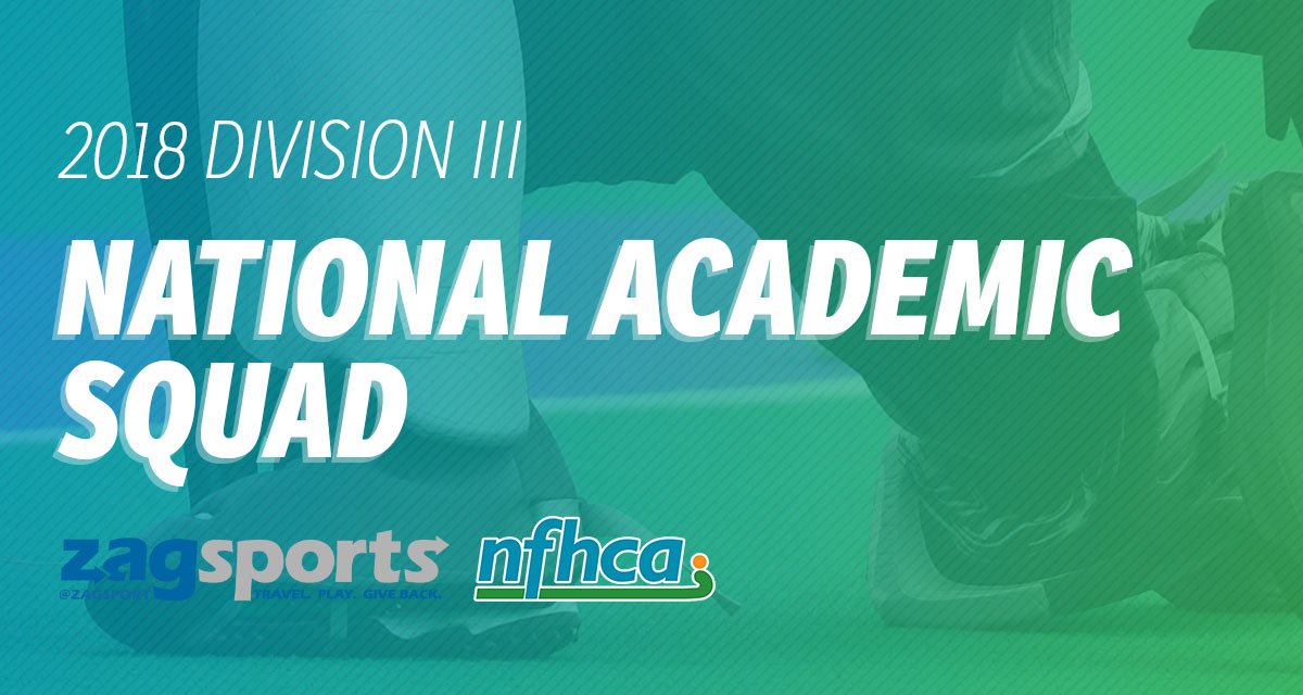 NFHCA's tweet photo. This is a loooong list! We're honored to recognize the 1,746 student-athletes on the 2018 @zagsport / NFHCA Division III National Academic Squad!

Congratulations all! 

🔗: https://t.co/rOtxolgUy6 https://t.co/rykJgmXItX