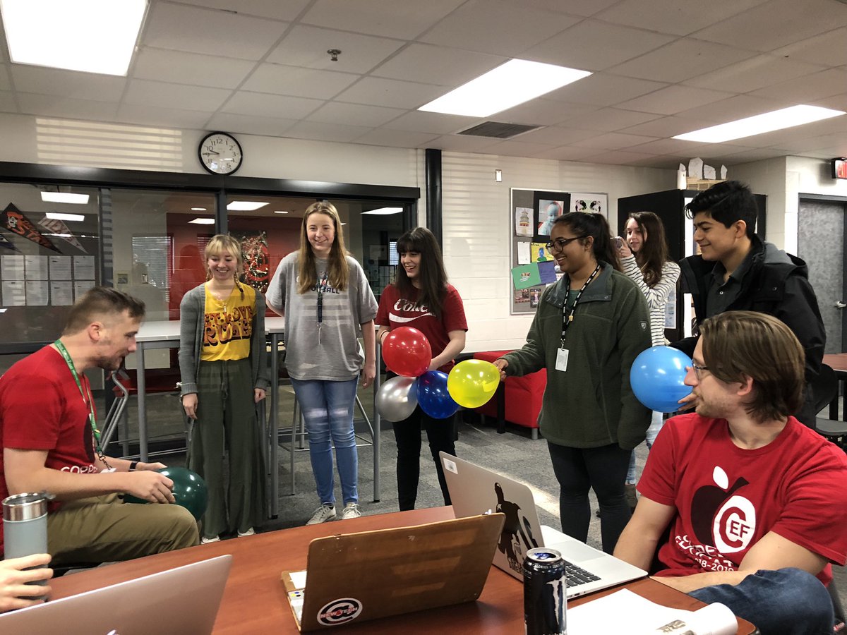 NewTechCoppell's tweet photo. Your class of 2019 commencement speaker is Mr Hufford! https://t.co/s3uJvTv6Ub