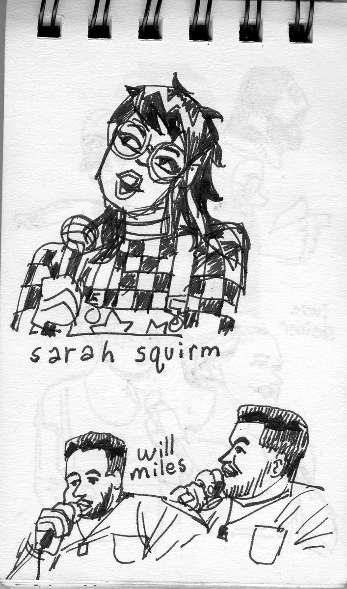 a few folks ive seen at @danjoecharles in the past few months! ft @SarahSquirm @PileOfTears will miles @danlicatasucks (but just a very specific mouth bit) @aparnapkin and @harikondabolu