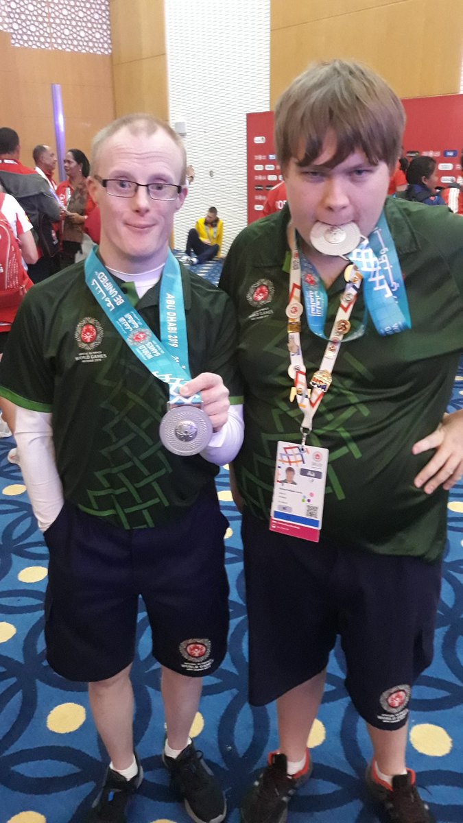 BocceSoi's tweet photo. It's SILVER for Richard and Matthew in their Bocce doubles!!!👏👏👏👏 #TeamIreland #AbuDhabi2019 #meetthedetermined @specialolympics https://t.co/HwVW8OSXJM