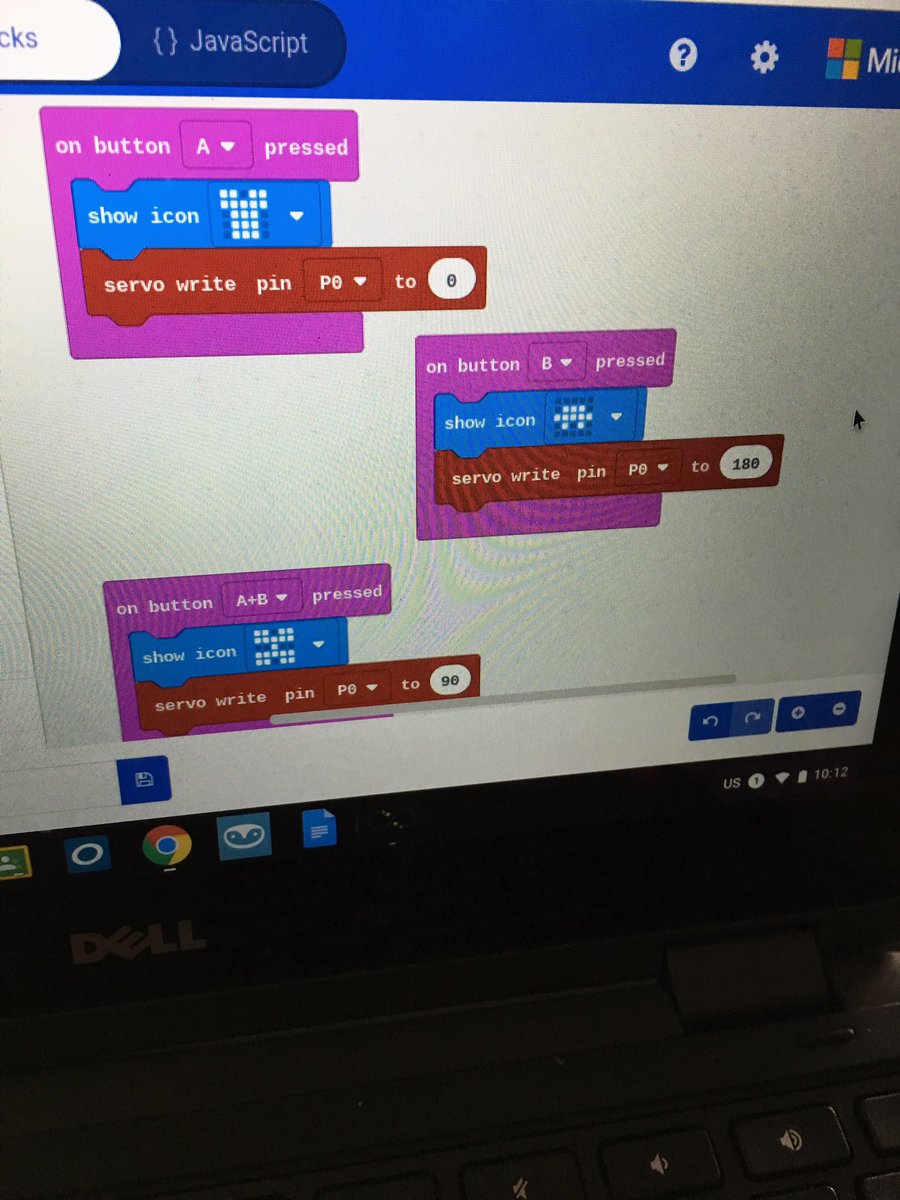 ryan_psmith's tweet image. Art + Making + coding with Micro:bits and Servos! #tldsbcode #TLDSBLearns #tldsbmakers @microbit_edu @l_felhaber @PineGlenPS