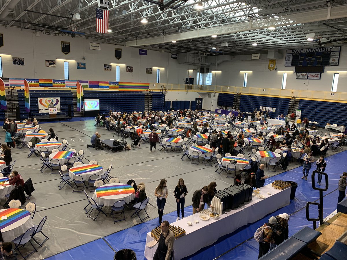 coachNicodemo's tweet photo. One of my favorite and most empowering days of the year, #prideworks - over 600 attendees today at Pace University! 🏳️‍🌈 https://t.co/x5PN9XmO0f