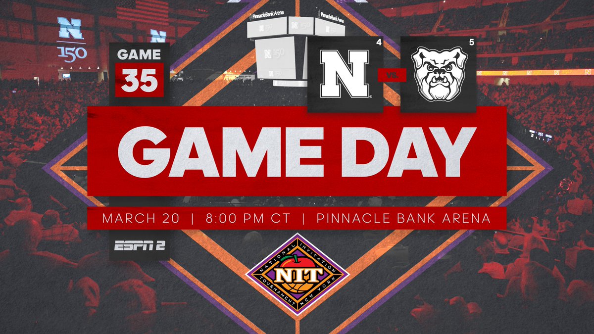 HuskerMBB's tweet image. ‼️NIT AT PBA‼️

#GBR