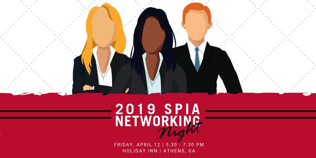Join us on Friday, April 12 for the 5th annual SPIA Networking Night! For the first time ever, we are offering a Networking Workshop for students right before the big event. Click the link to register today! t.uga.edu/4OI