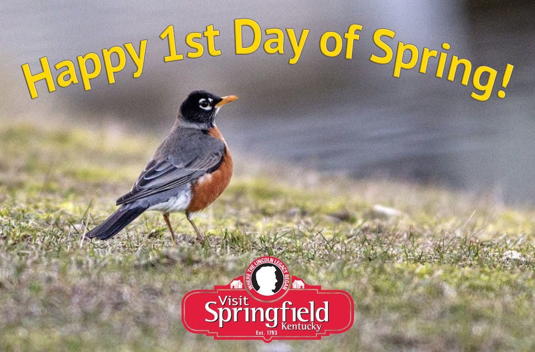 SpringfieldTour's tweet photo. We made it! ☀️💐🐥 Happy Spring from Springfield! 💛 #springfieldky #travelky #spring https://t.co/M1EUku4FZz