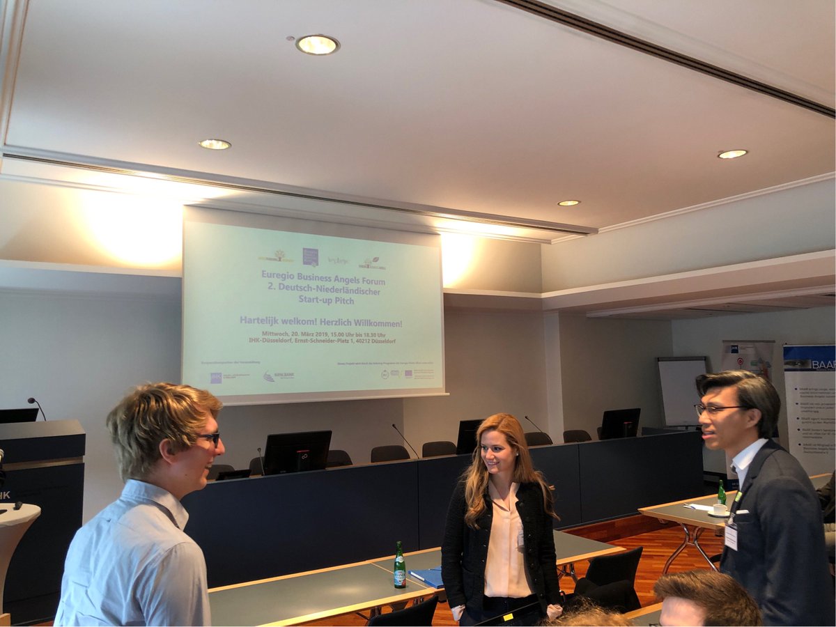 Zusammen mit internationalen Investoren veranstaltet die #NRWBANK in der  <a href="/ihkdus/">IHK Düsseldorf</a> das "Euregio Business Angels Forum: 2.Deutsch – Niederländischer Start-up Pitch". Deutsche und niederländische #Startups auf der Suche nach Risikokapital. #gründung #bewegtNRW /ck