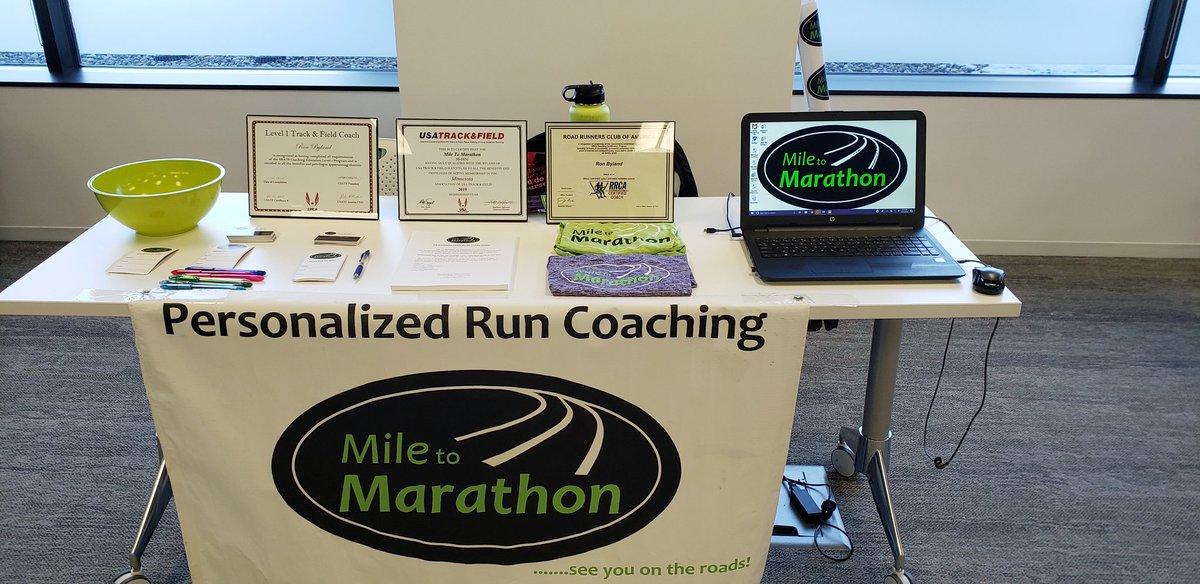 Fun day at the <a href="/WellsFargo/">Wells Fargo</a> #twincitiesrunningclubcelabration yesterday. See you on the roads...Coach Ron 
instagram.com/p/BvO69RLhj5k/…