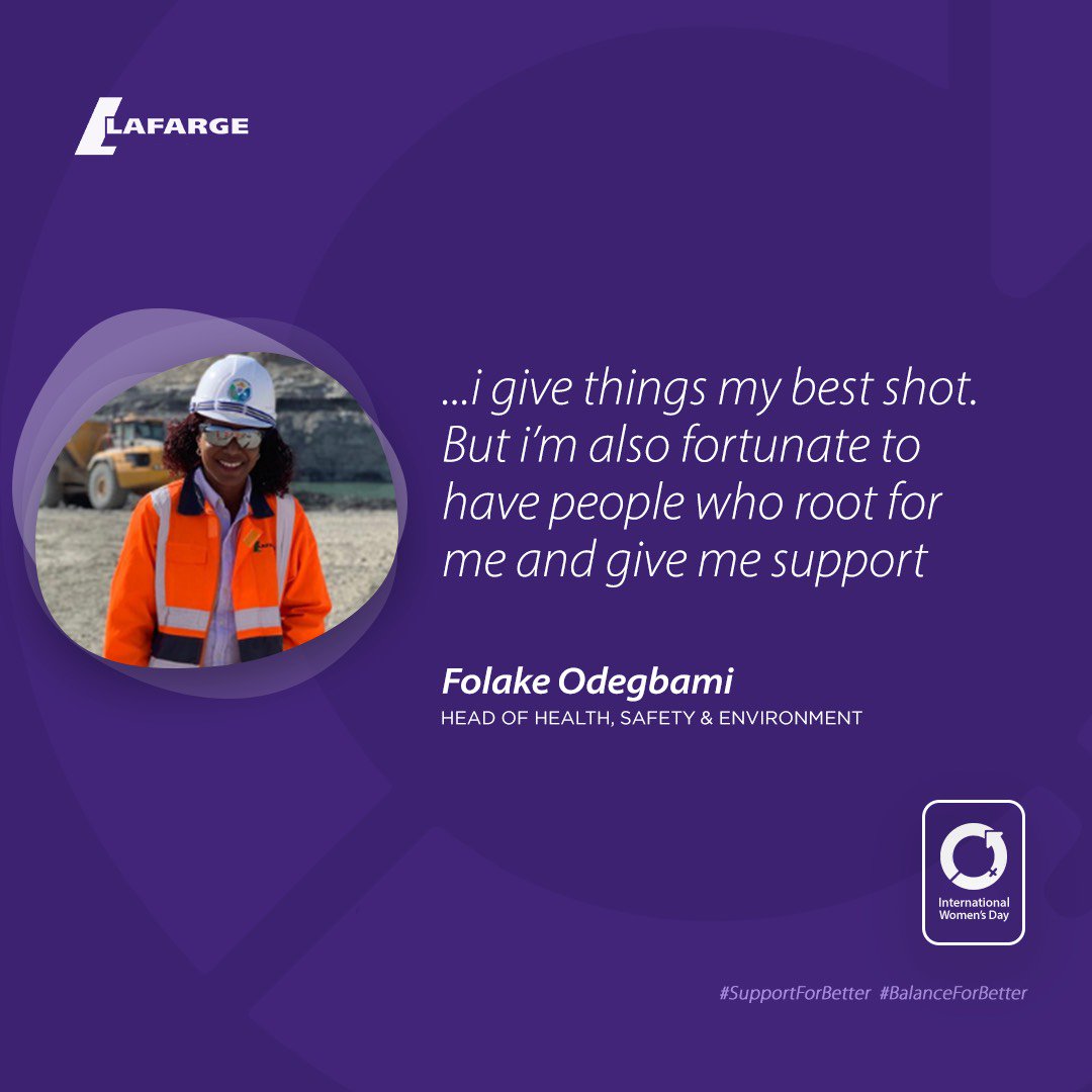 HBMNigeria's tweet photo. “It has afforded me an opportunity to reflect on my own personal journey as a woman - challenging situations that once threw me off balance, and recognizing the support systems I have in place to help me thrive in various facets of my life.” -  #LafargeAfrica #WomensMonth https://t.co/JiBqDmlvKq
