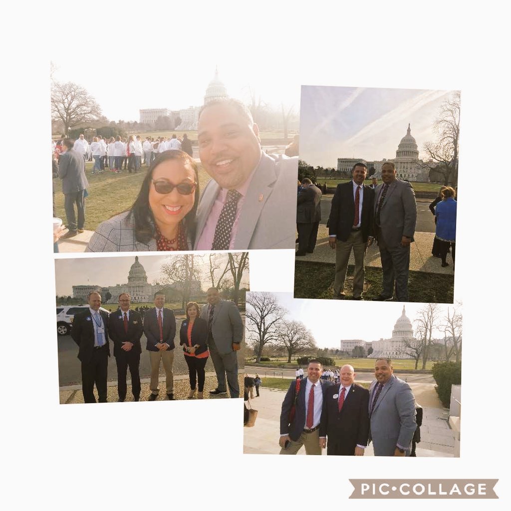 Taking on Capitol Hill alongside great principals and the current president of @NASSP advocating for the students of @BosseHighSchool and @EVSC1 as well as students across the country! #PrincipalsAdvocate #HigherEducationAct #schoolsafety #titleIV #titleII
