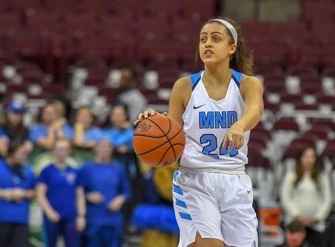 MNDCougars's tweet photo. Congratulations to MND's Gabbie Marshall '19, the @LaRosasPizza MVP of the Week! #StateChamps #2Rings
https://t.co/ILC22RwHMs https://t.co/MZD62oAvN7