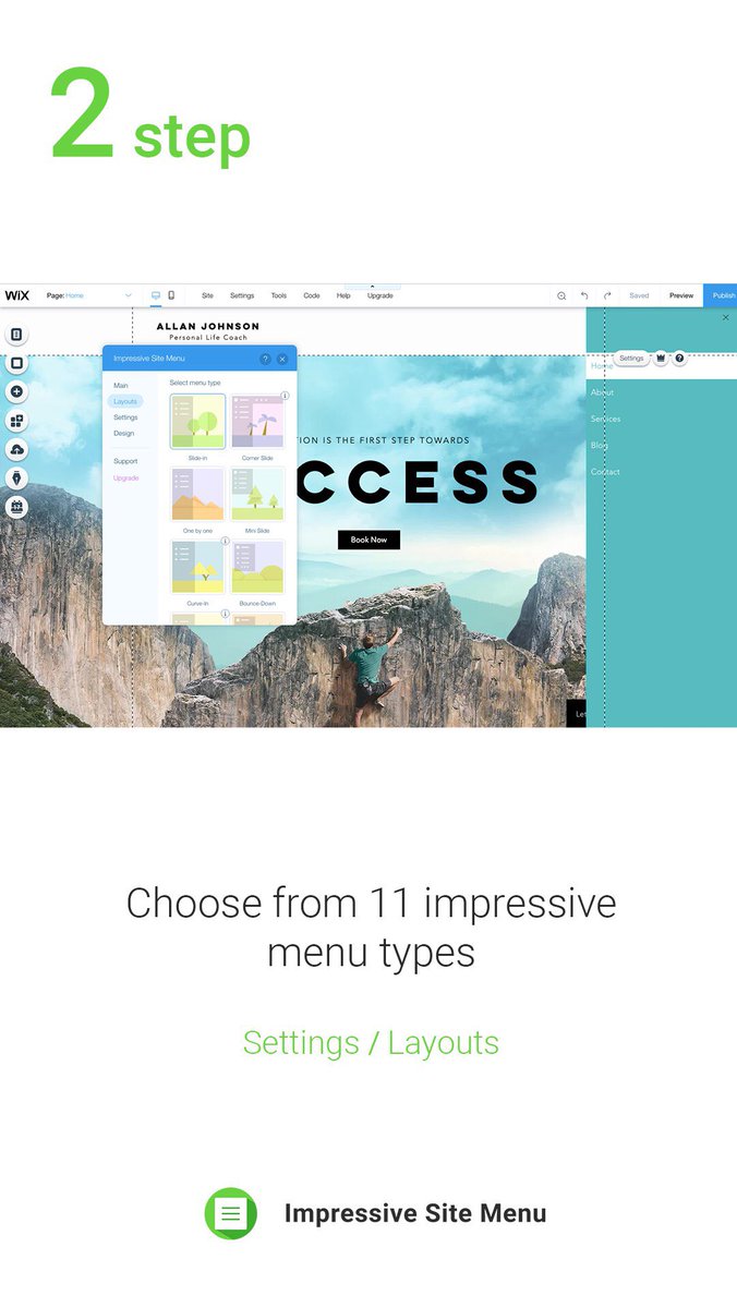 light_tech_io's tweet image. 5 easy steps to customize Impressive Site Menu