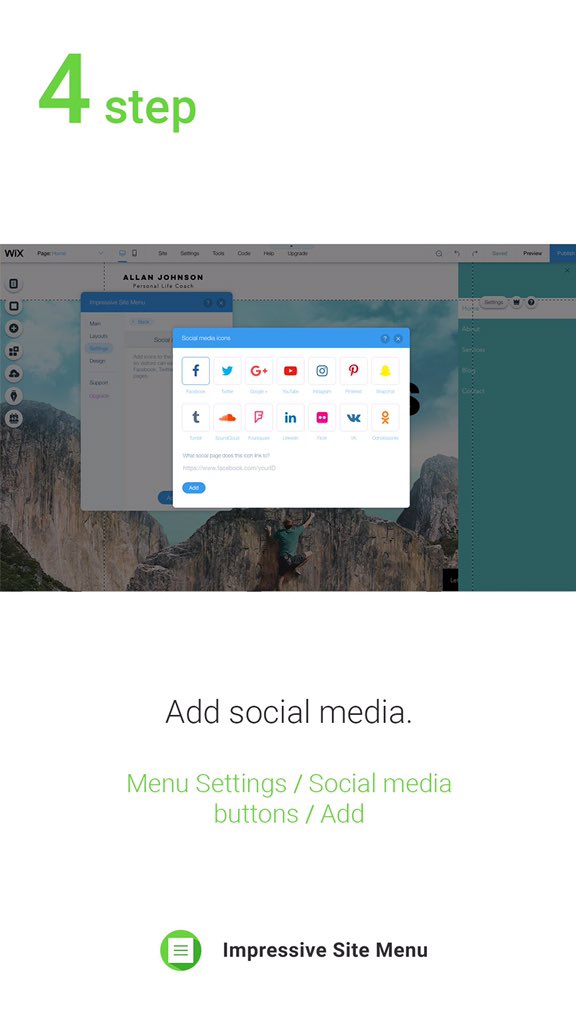 light_tech_io's tweet image. 5 easy steps to customize Impressive Site Menu - 3,4,5