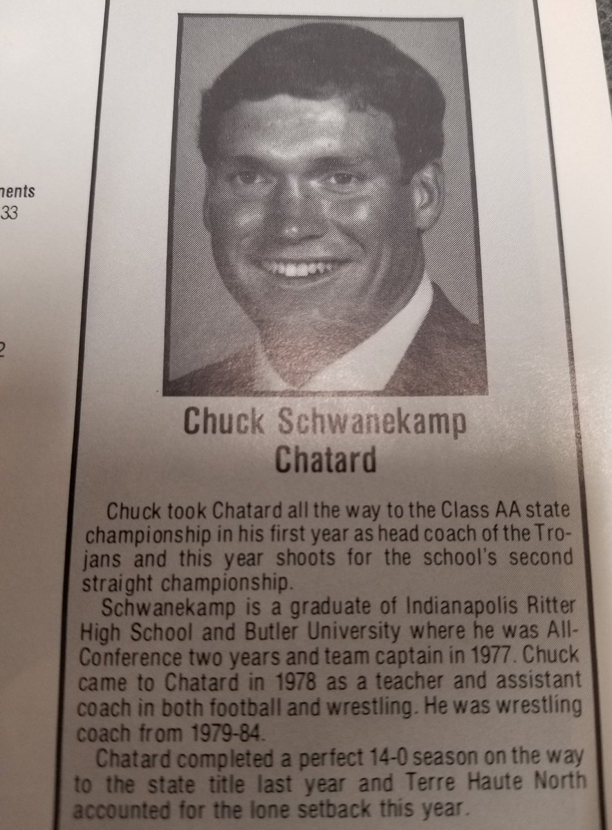BHSdogsfootball's tweet photo. 1984 IHSAA state champ program...great picture! https://t.co/xrHTdMxUUk