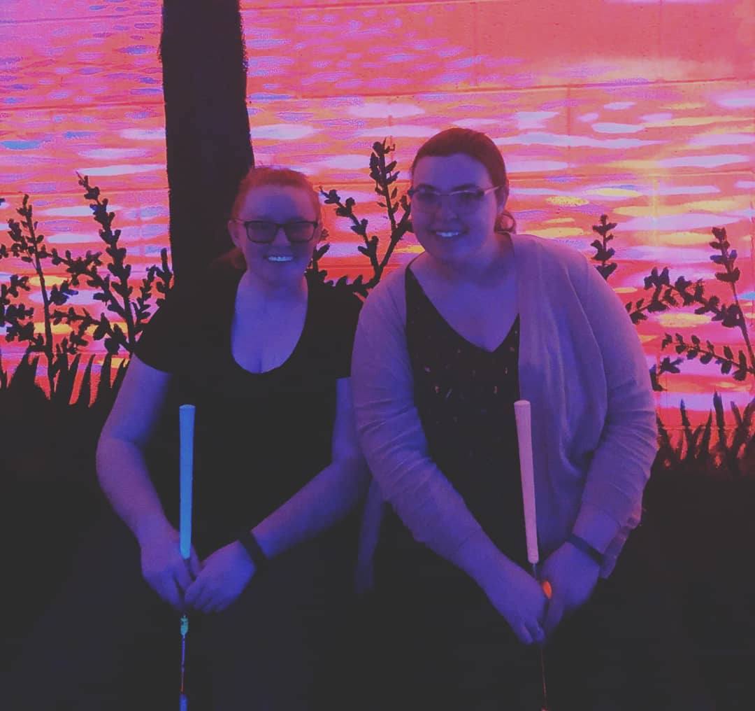 GVPhiSigmaPi's tweet image. Who doesn&apos;t love some glow golf! Many thanks to our social chair for a great social event last night! #PhiSigmaPi #fellowship