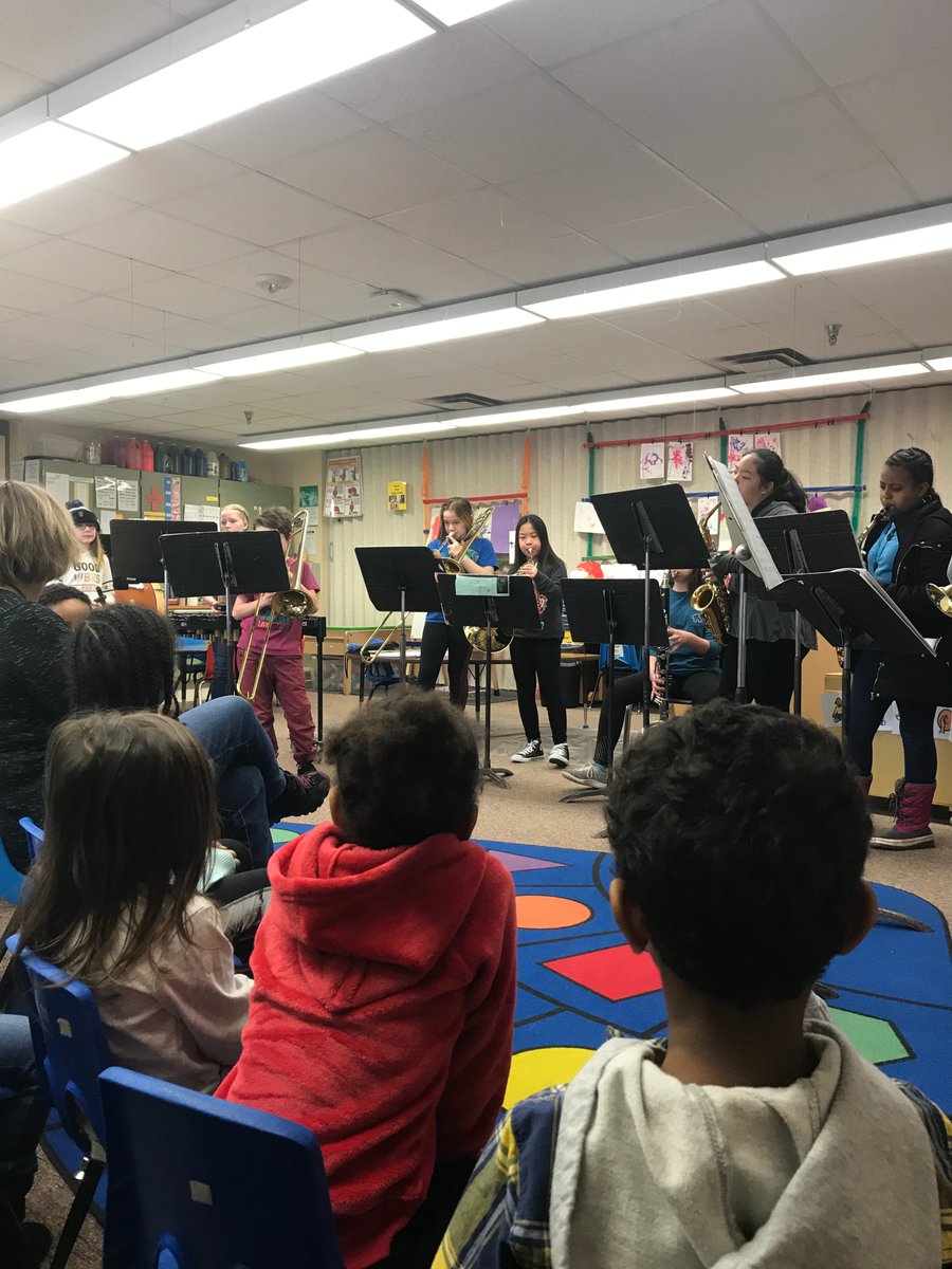 BandisGrand's tweet photo. The #practice buddies crew from @WVBulldogs visited a Head Start classroom this morning and inspired a new generation of future Bulldog #Band members! #bandisgrand #HeadStart #showandtell https://t.co/zrAb2rfyPn