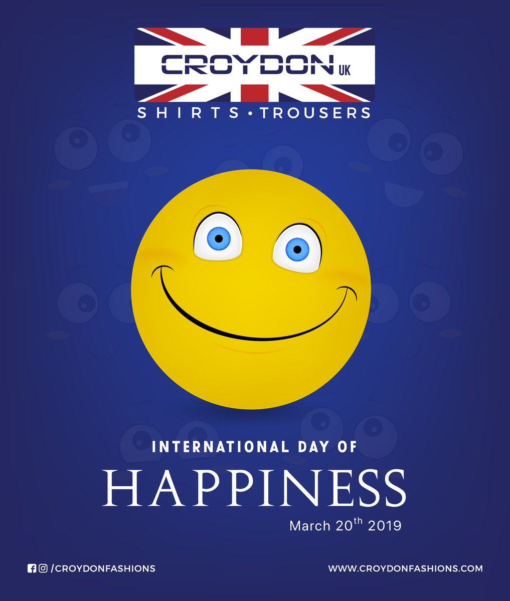 croydonfash's tweet photo. "Whoever is happy will make others happy too." -Anne Frank

#Internationaldayofhappiness #worldhappinessday2019 #worldhappinessday #happinessday #croydonuk #croydonfashions #clothing #formals #shirts #trousers https://t.co/p3o7i6sPOz