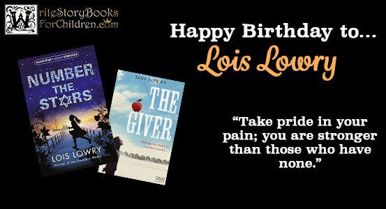 We\re wishing a very happy birthday to Lois Lowry, the brilliant writer of 