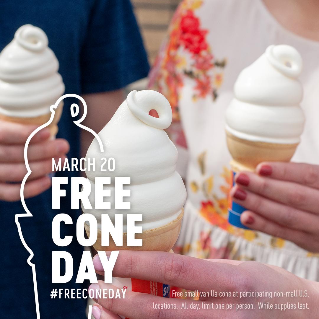 Dairy Queen free cone day HamiltonRitik