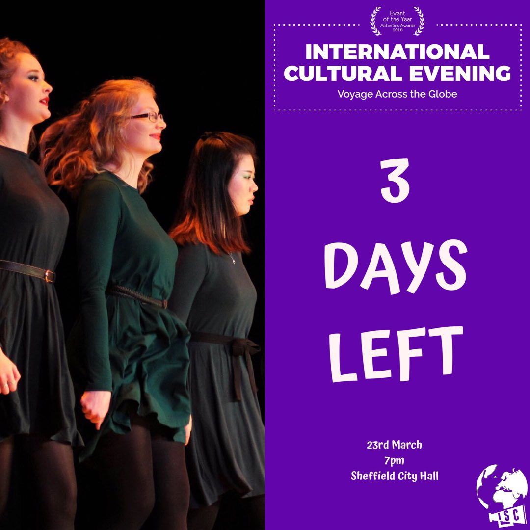 3 DAYS LEFT! 
-
Final few days for you to get your tickets to come to ICE 2019! It is going to be a wonderful night filled with national and cultural performances from around the world, you surely don’t want to miss it! 😉
-
-
Tickets selling very fast‼️‼️