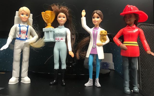 karentoittoit's tweet photo. My 4 career Barbies from McDs. TX @goddesscoza for helping me with the collection. Who’s missing?
#CareerBarbie
#McDonaldsHappyMealToy
#BarbieFigurine
#AstronautBarbie
#OlympicBarbie
#VetBarbie
#FireFighterBarbie
#DeskBuddies
#BarbieFan
#SAMomBlogger
#Bl… https://t.co/fIQpuHcDVl https://t.co/4sZJ8OUEb1