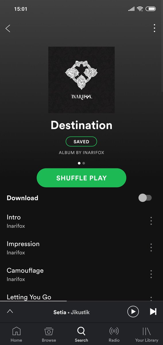 Kamu udah tau belum, kalo lagu-lagu inarifox sudah bisa di dengarkan di Joox dan Spotify ? 
Jangan lupa pakai akun premium ya biar support music development. <a href="/JOOX_ID/">JOOX Indonesia</a> <a href="/Spotify/">Spotify</a>