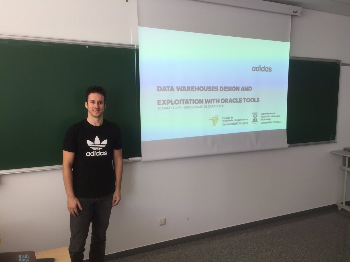 Sergio Campos (Adidas) va a transmitir su experiencia con almacenes de datos y BI en una charla Expertia ⁦<a href="/EINAunizar/">EINA Unizar</a>⁩.