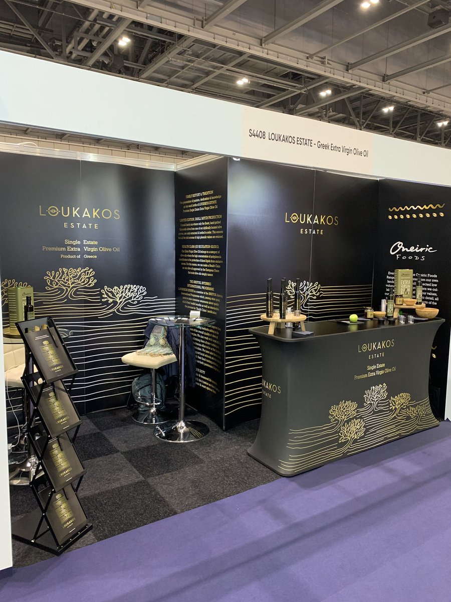 LoukakosEstate's tweet image. Calling all olive &amp;amp; olive oil lovers!! It’s the final day of @IFE_Event so don’t miss the chance to stop by stand S4408 and try some wonderful EVOO and olives #LoukakosEstate #IFE19 #OneiricFoods #Olives #EVOO