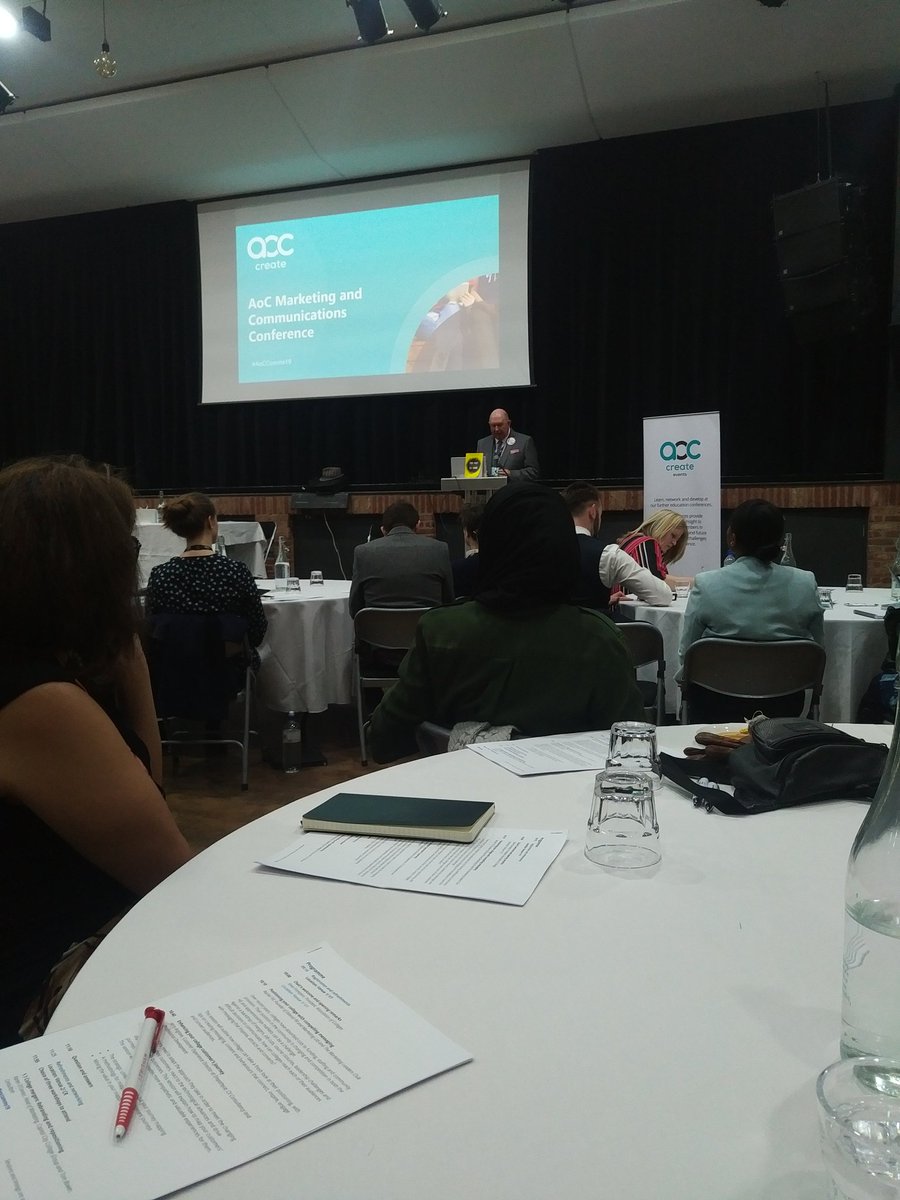 JessieSefulu's tweet image. Looking forward to the AoC Marketing and Comms Conference today. Steve Frampton, AoC President opening up the conference. #AoCComms19